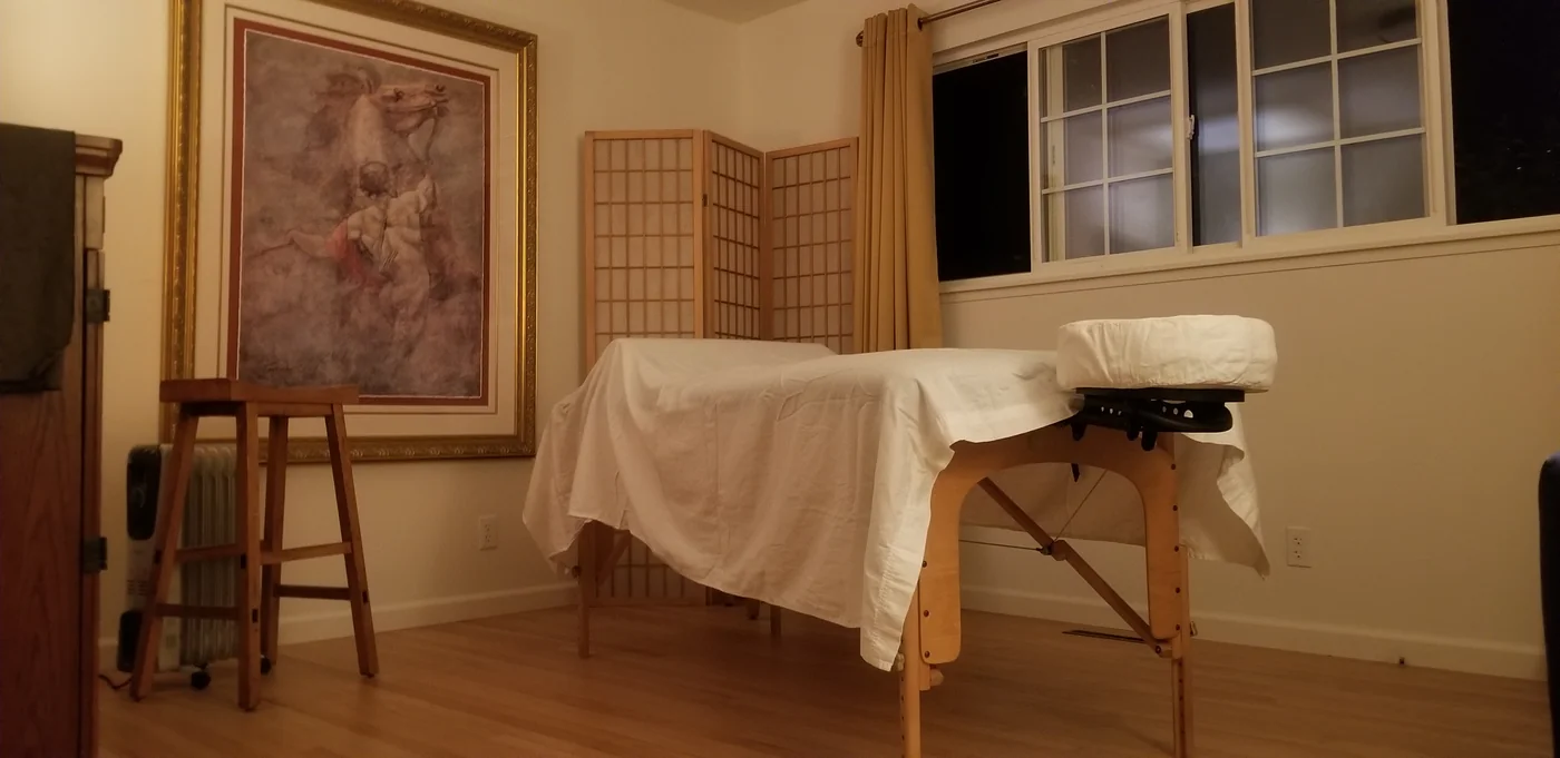 Private massage studio setup